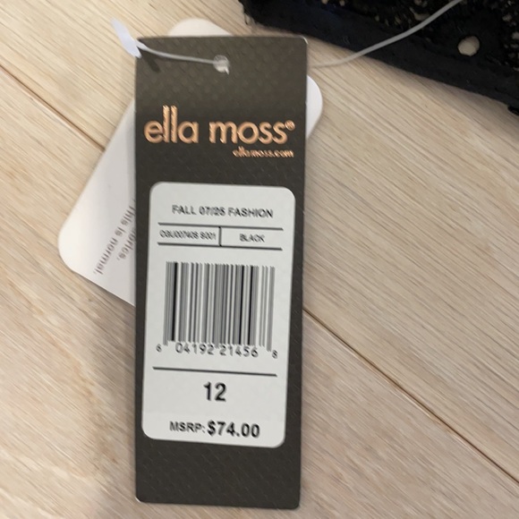 Ella Moss black vegan leather dress. So gorgeous!!! Size 10/12. NWT! - Picture 6 of 8